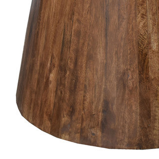 48” Marble Dining Table w/ Wood Base