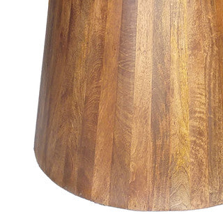 48” Marble Dining Table w/ Wood Base