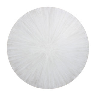 48” White Washed Wood Dining Table