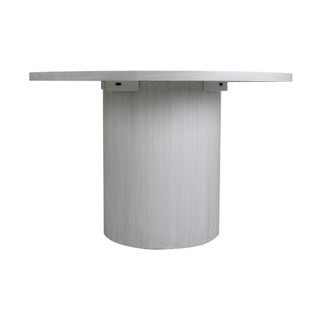 48” White Washed Wood Dining Table