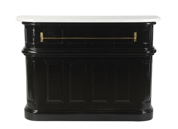 Tall Black Bar w/ Marble