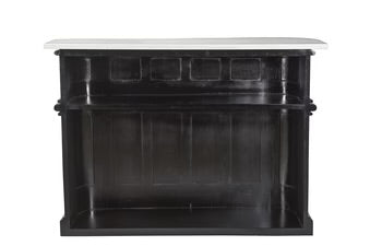Tall Black Bar w/ Marble