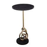 Gold Knot Martini Table w/ Granite