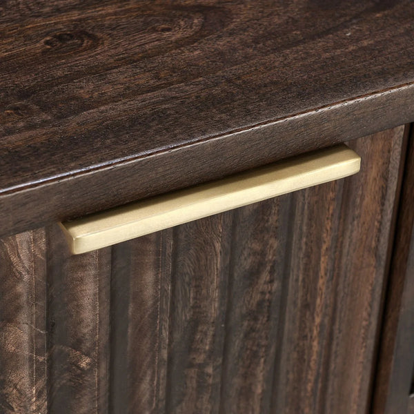 Mid-century Fluted Mango Cabinet