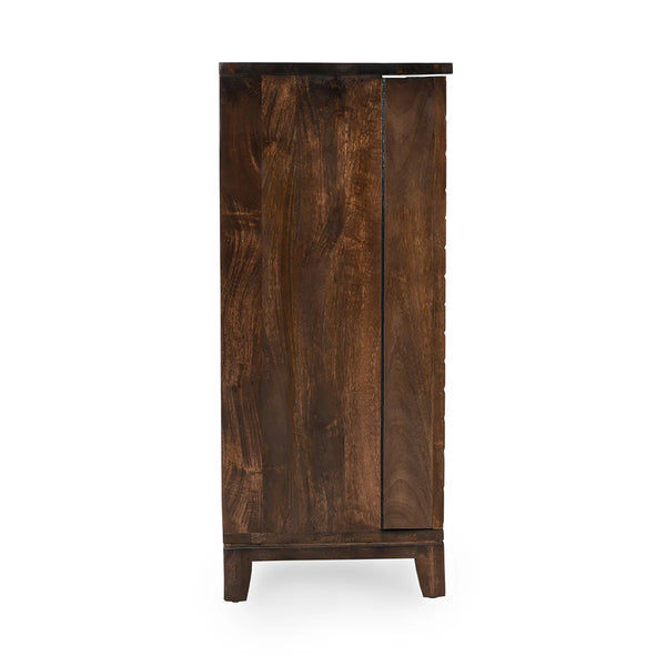 Hand Carved Mango Bar Cabinet