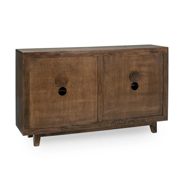 Hand Carved Mango Radius Cabinet