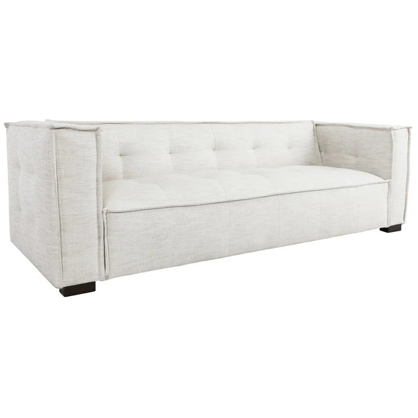 Contemporary Beige Upholstered Sofa