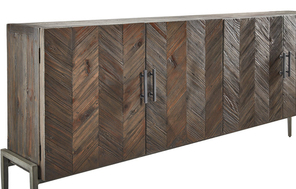 Herringbone Pattern Sideboard