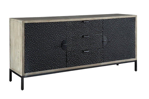 Grey & Black Pine Sideboard