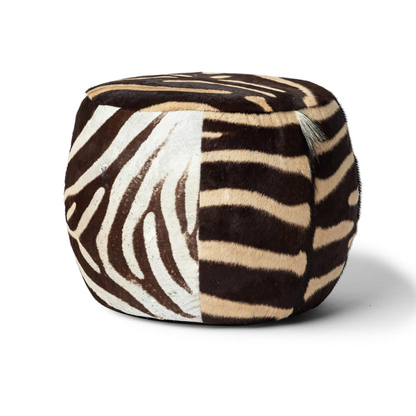 Zebra Tub Ottoman