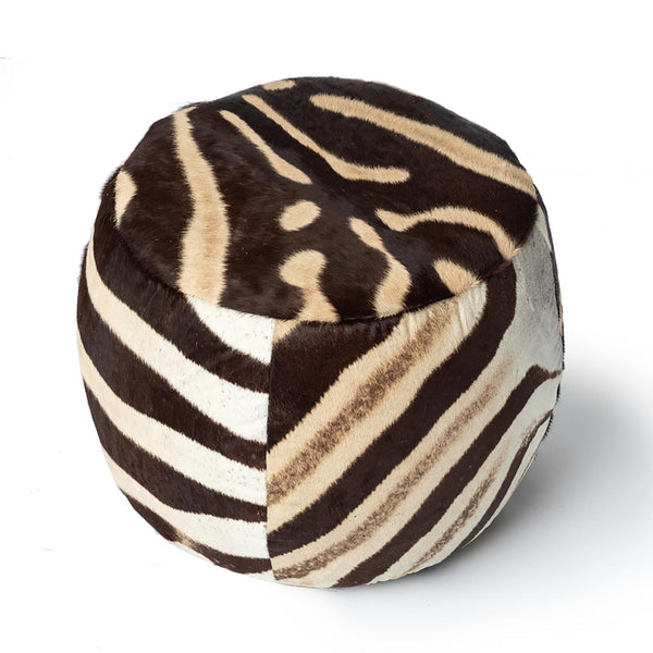 Zebra Tub Ottoman