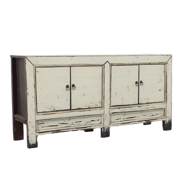 Antique Sideboard - Cream & Black
