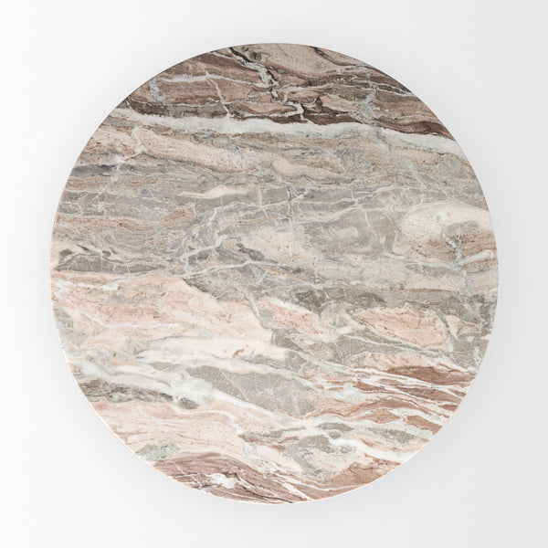 42” Marble Dining Table w/ Mango Base