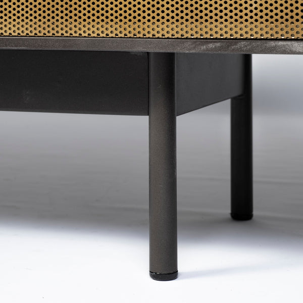 Black & Gold Metal Cabinet