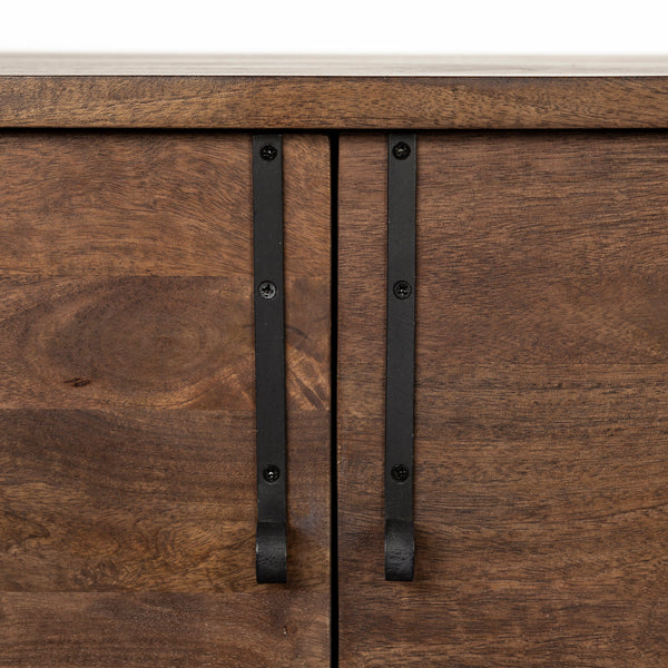 6 Drawer/ 2 Door Wood & Metal Sideboard