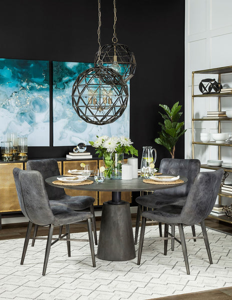 54” Dark Mango Dining Table