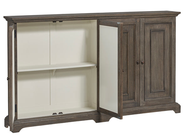 Asian Hardwood Narrow Cabinet