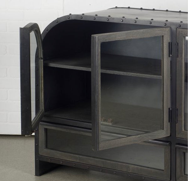 Wood, Metal & Glass Cabinet