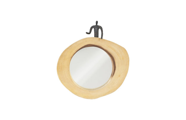 Pointing Figure Cross Cut Mirror