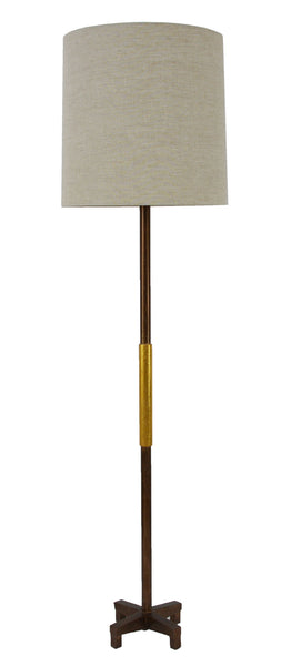 Brown & Gold Floor Lamp