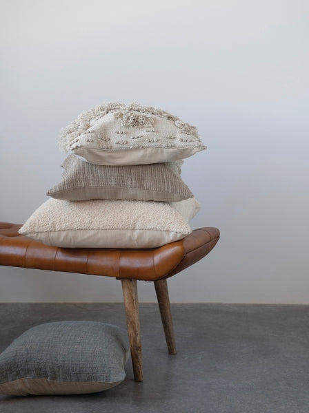 Leather Tufted Bench