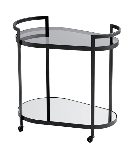 Ovate Black Bar Cart