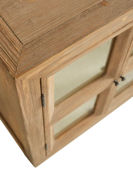 Reclaimed Pine & Glass Cabinet