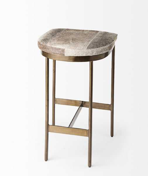 Hair on Hide Counter Stool