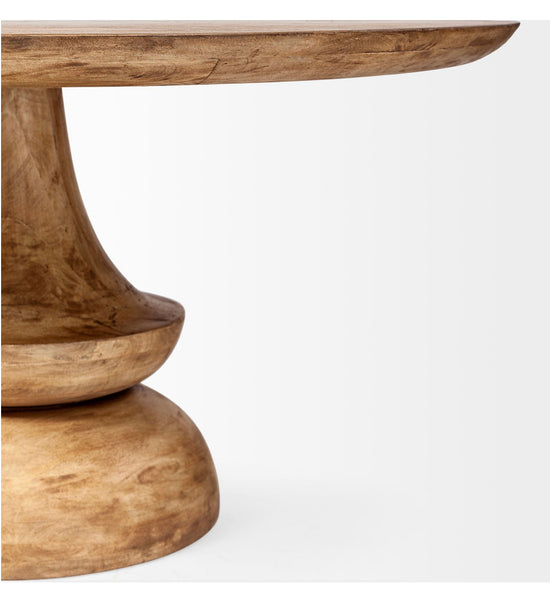 60” Blonde Solid Wood Table