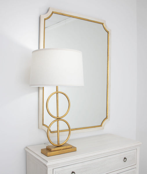 Gold Leaf Circles Lamp