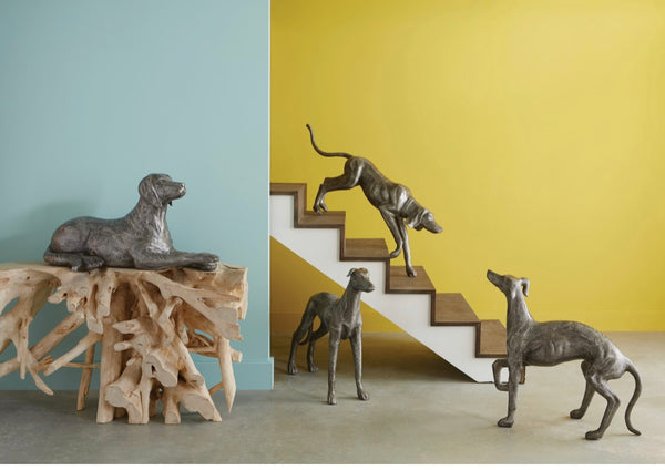 Prancing Dog Sculpture