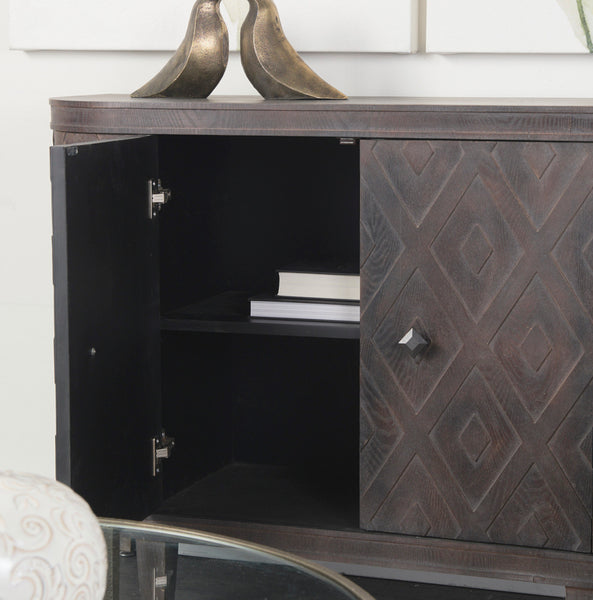 4 Door Demilune Cabinet