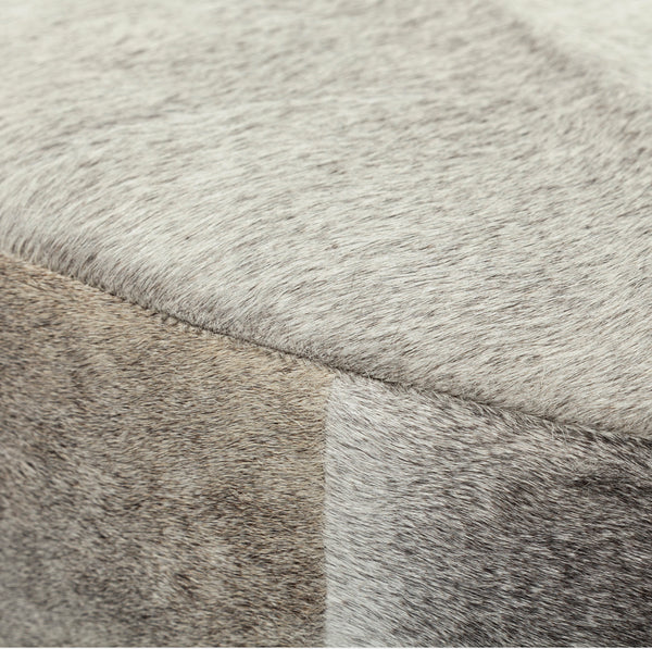 Hair on Hide Ottoman