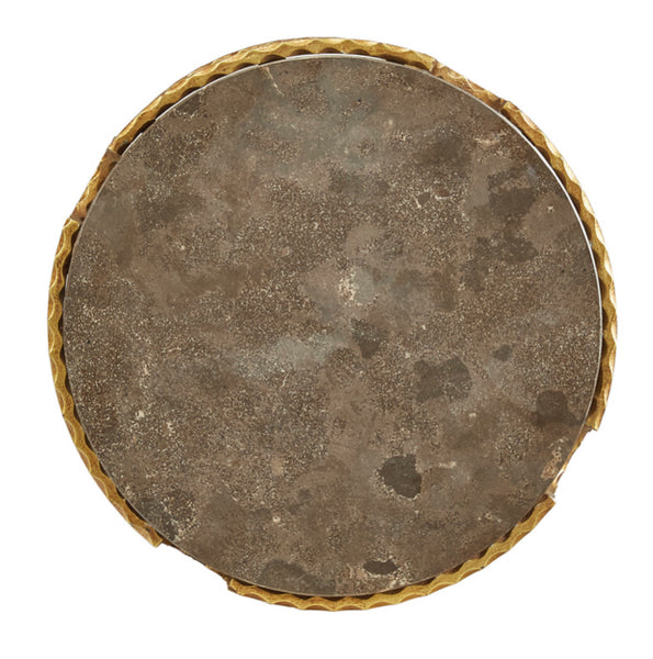 Bluestone & Iron Side Table