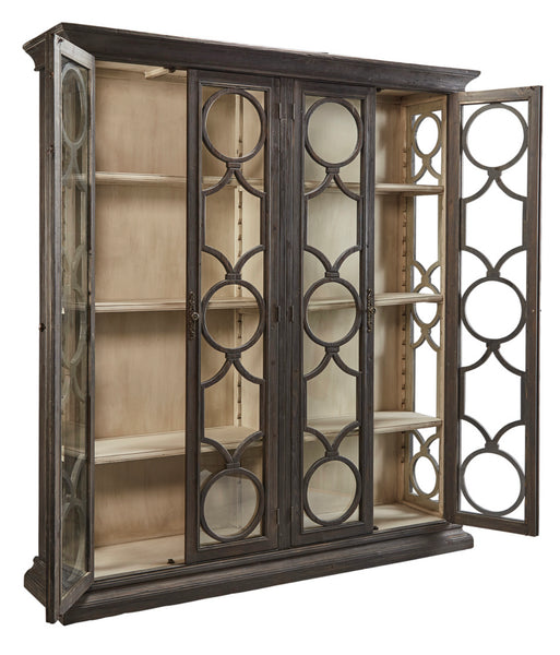 Reclaimed Pine & Glass Double Cabinet