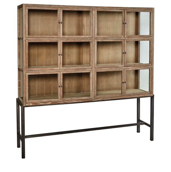 Reclaimed Oak & Glass Cabinet