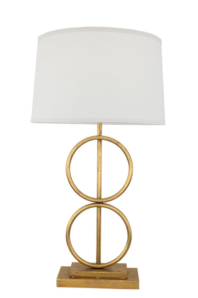 Gold Leaf Circles Lamp