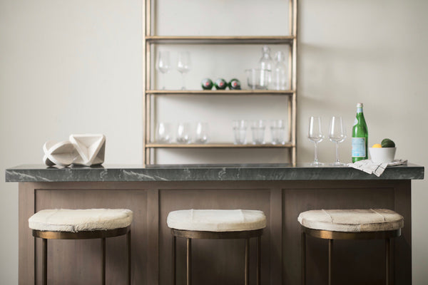 Hair on Hide Counter Stool