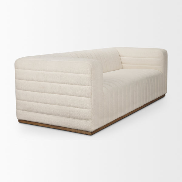 Cream Boucle Sofa