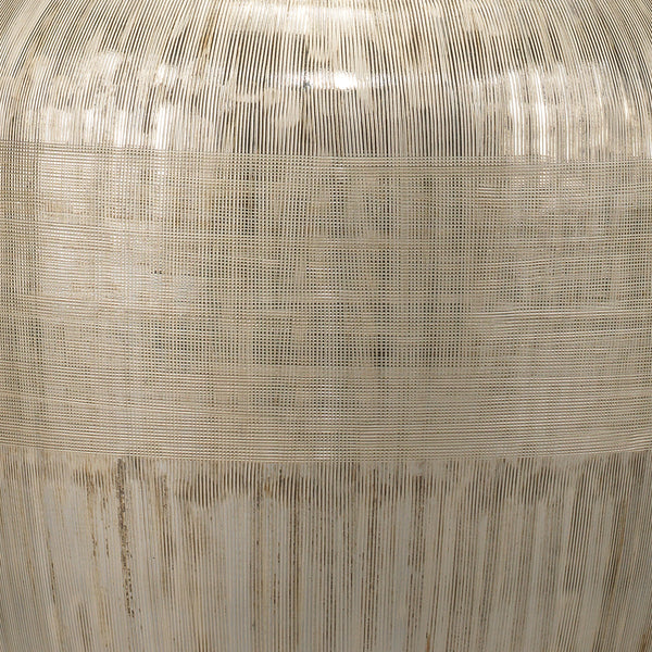 Silver Etched Mercury Glass Table Lamp large