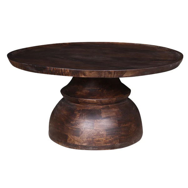 36” Dark Brown Solid Mango Coffee Table