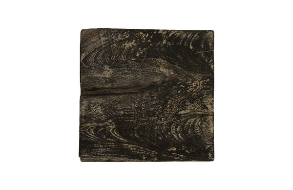 Black Wash Wood Stool