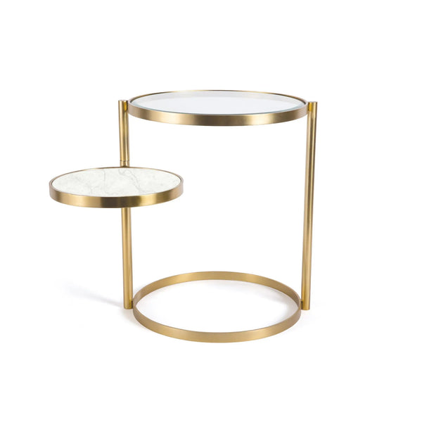2 Tier Rounds Marble Side Table