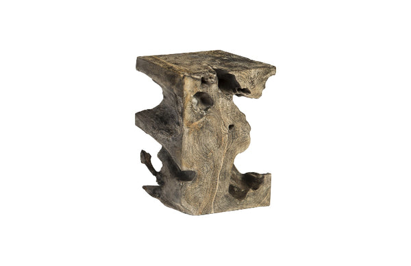 Black Wash Wood Stool