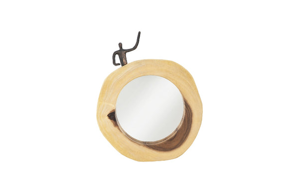 Waving Figure Cross Cut Mirror