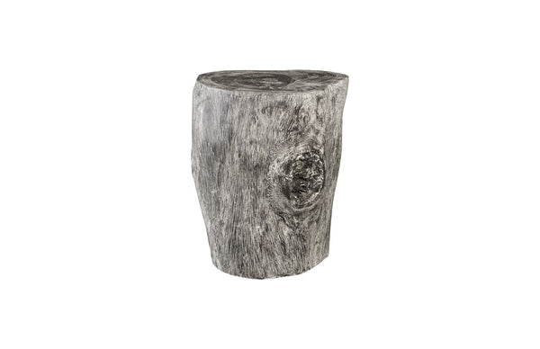 Stump Stool Grey Stone