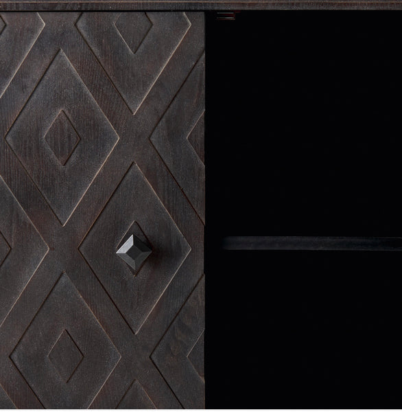 4 Door Demilune Cabinet