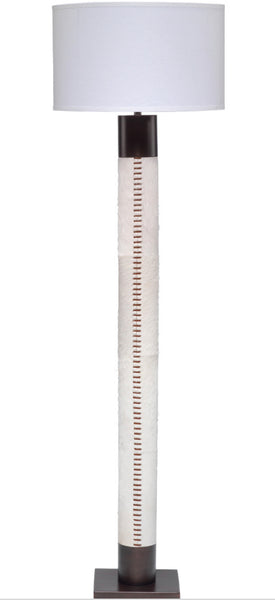 Hair on Hide & Bronze Floor Lamp