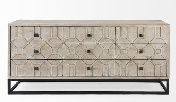 Light Brown 9 Drawer Chest