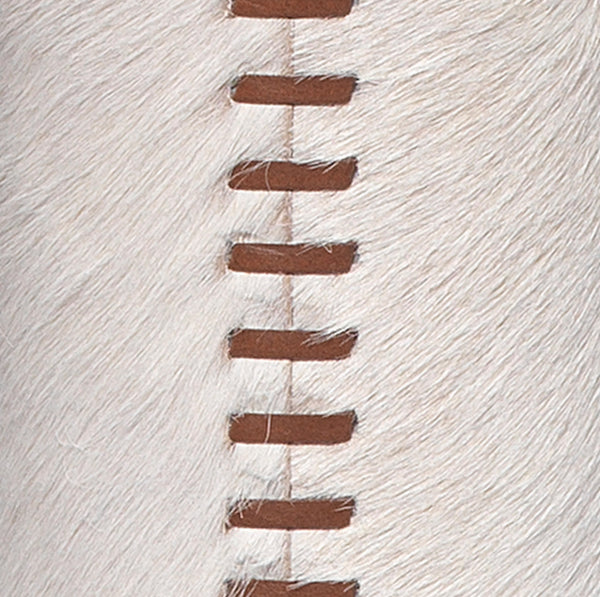 Hair on Hide & Bronze Floor Lamp